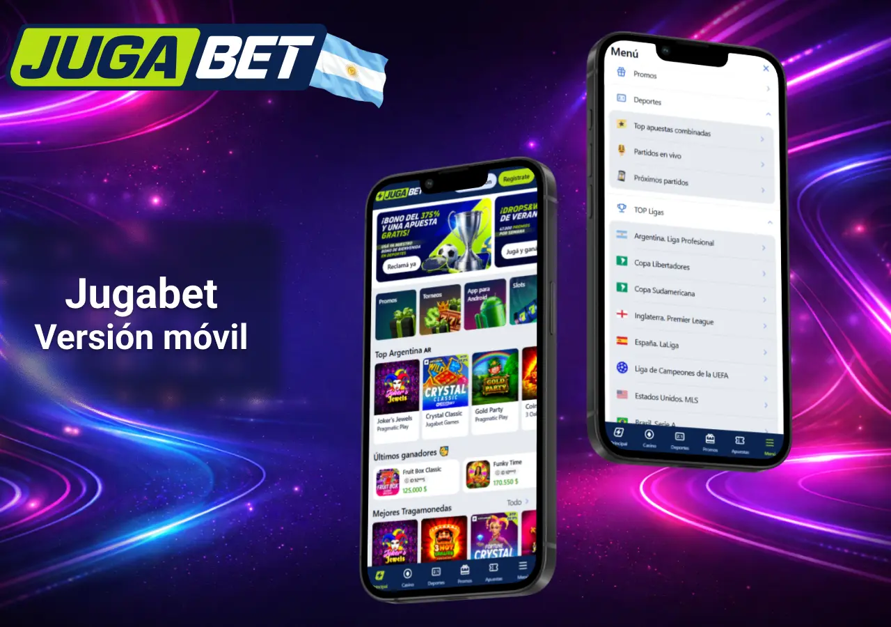 versión móvil y app para apostar desde celular en casino online